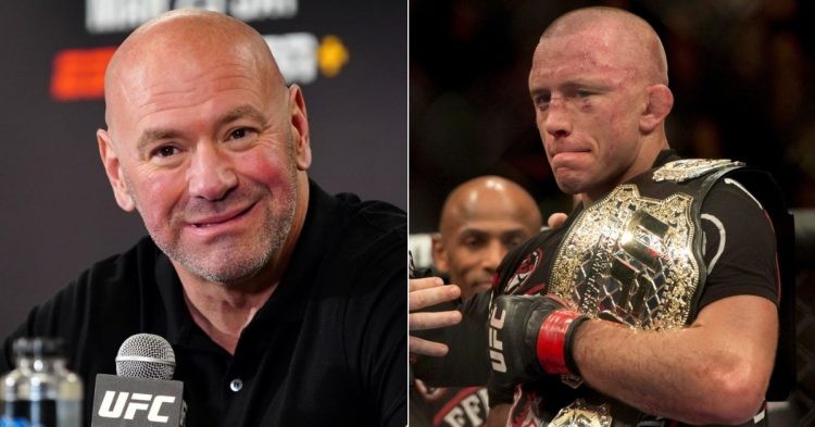 Dana White (left) and Georges St-Pierre (right)