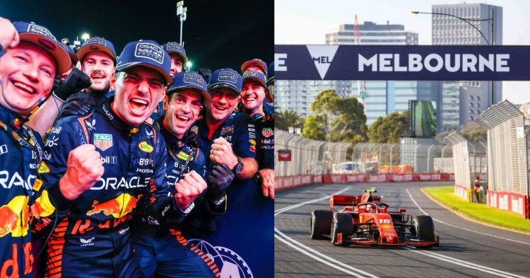 Max Verstappen (left), F1 Australian GP (right) (Credits- CNN, DMARGE)