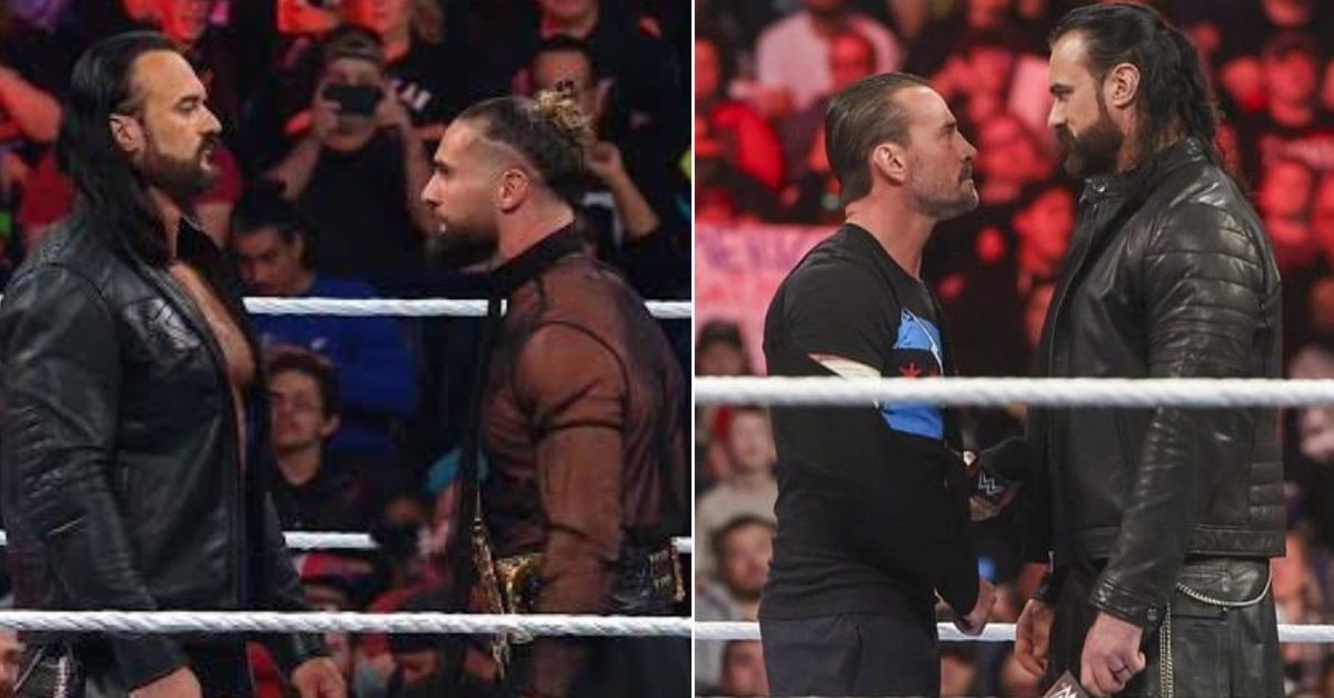 Drew McIntyre with Seth Rollins and CM Punk