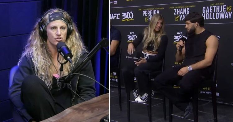 Kayla Harrison was left embarrassed by Arman Tsarukyan's answer at UFC 300 media event