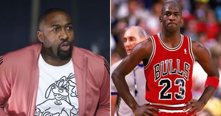 Gilbert Arenas and Michael Jordan (Credits - Queerty and Business Insider)