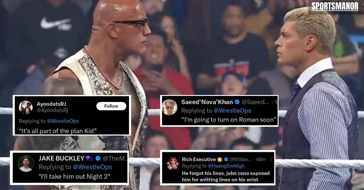 Fans speculate on what Dwayne Johnson said to Cody Rhodes on RAW