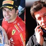 Carlos Sainz (left), Toto Wolff (right) (Credits- Sky Sports, PlanetF1)