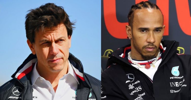 Toto Wolff (left), Lewis Hamilton (right) (Credits- F1, The Independent)