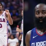 Tyrese Maxey and James Harden (Credits - Liberty Ballers and Getty Images)