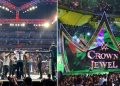 UFC event being organized (L) WWE Crown Jewel taking place in Saudi Arabia
