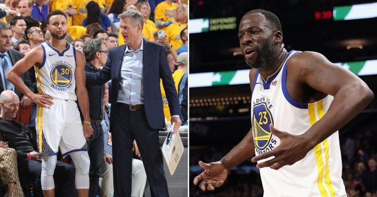 Steph Curry and Steve Kerr (Left) Draymond Green (Right)(Credits - Sky Sports and People)