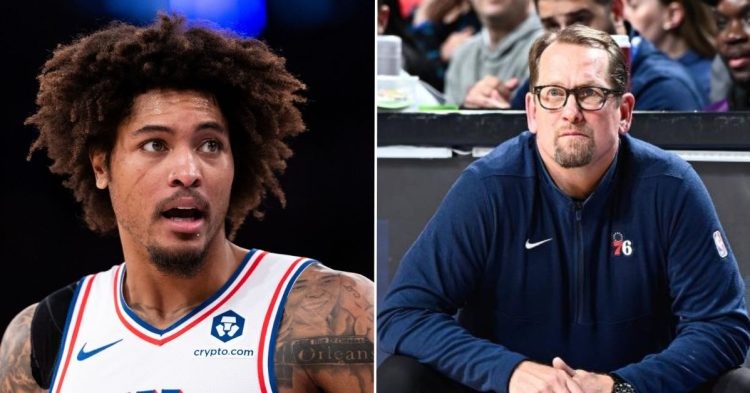 Kelly Oubre Jr. and Nick Nurse (Credits - Getty Images and Sporting News)