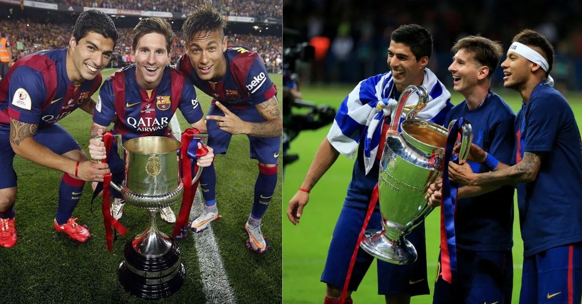 Lionel Messi, Luis Suarez, and Neymar Jr. at FC Barcelona