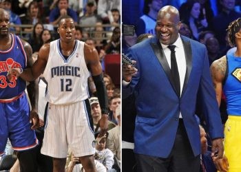 Shaquille O'Neal and Dwight Howard