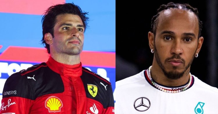 Carlos Sainz (left), Lewis Hamilton (right) (Credits- PlanetF1, GPFans)