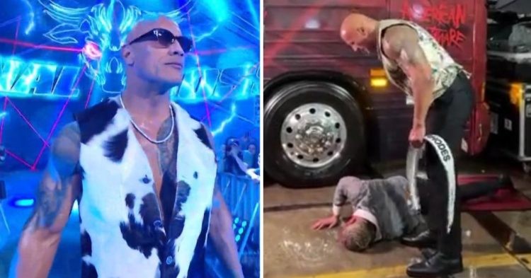 Dwayne Johnson shows footage of children crying after his attack on Cody Rhodes