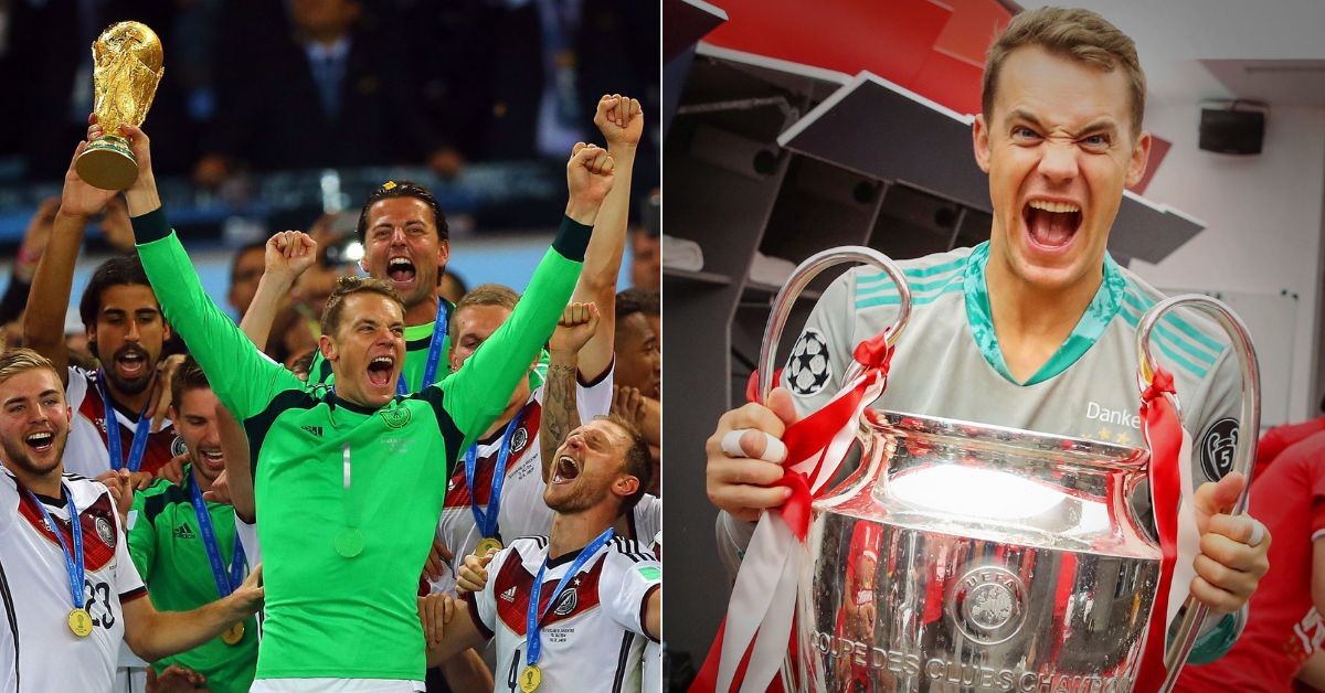 Manuel Neuer has won the World Cup and the Champions League