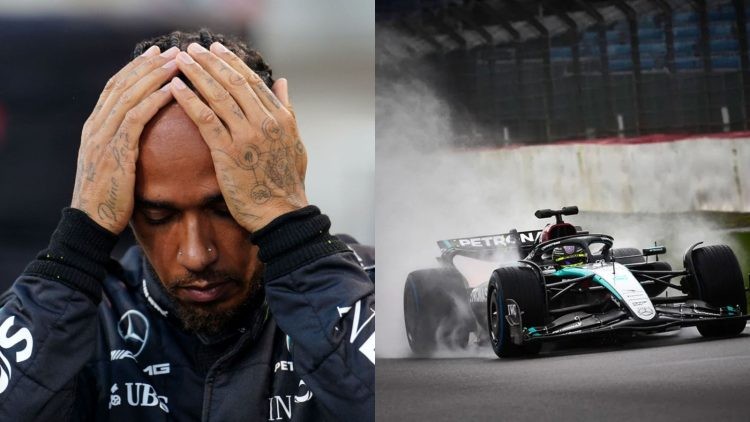 Lewis Hamilton (left), Mercedes W15 (right) (Credits- PlanetF1, BenzInsider.com)