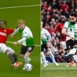 Liverpool forward Mohamed Salah's late penalty goal denied Manchester United a win
