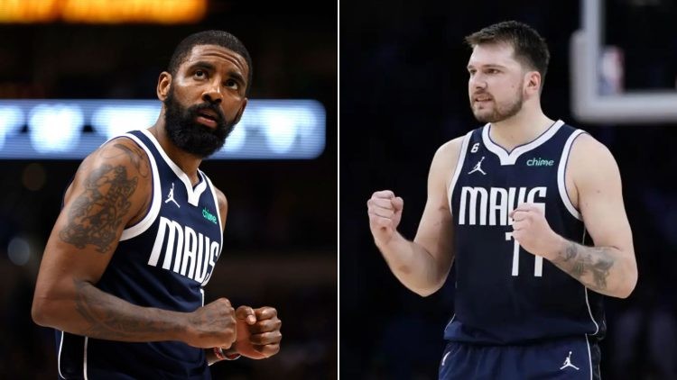 Kyrie Irving and Luka Doncic (Credits - Getty Images and The Fans)