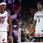 UConn Huskies' Tristen Newton and Miami Heat star Jimmy Butler