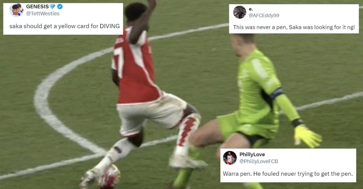 Soccer fans call out Bukayo Saka for diving against Bayern Munich