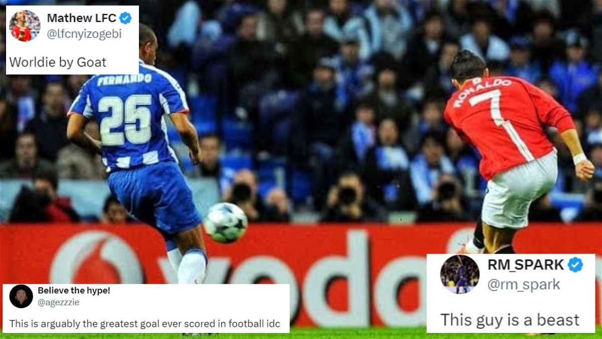 Fans react to Cristiano Ronaldo's iconic goal against Porto