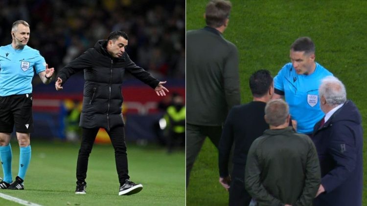Xavi Hernandez blasts referee after FC Barcelona's UCL defeat against PSG
