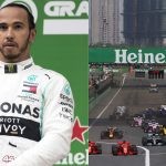 Lewis Hamilton (left), Formula 1 Chinese Grand Prix (right) (Credits- China Daily, Autosport)