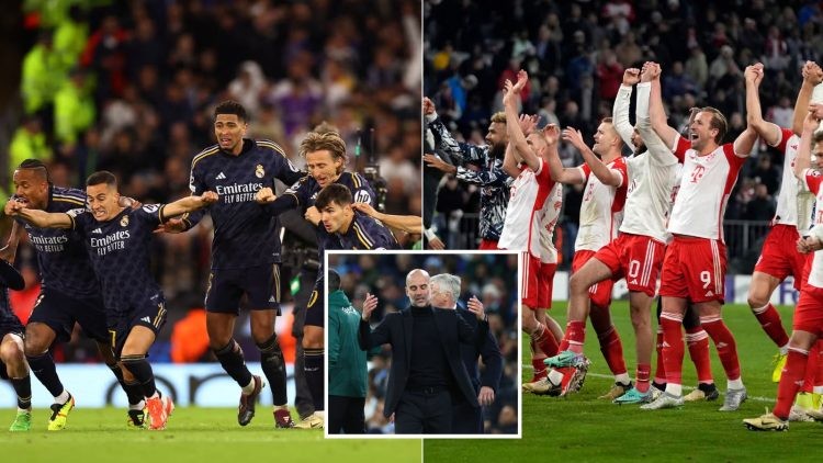 Real Madrid and Bayern Munich qualify for the Champions League semifinals