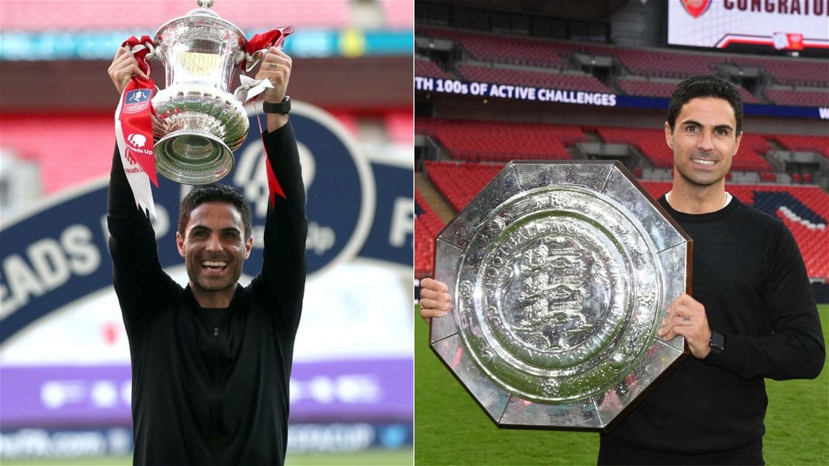 Mikel Arteta has won just two trophies in five years as Arsenal head coach