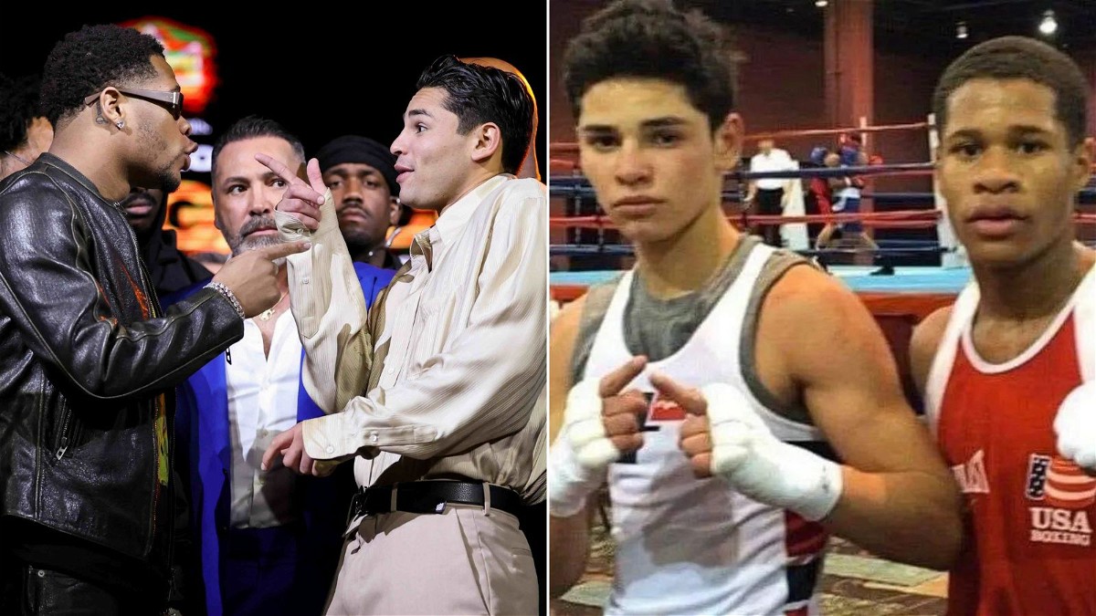 Ryan Garcia vs. Devin Haney (right) on Amateur Day