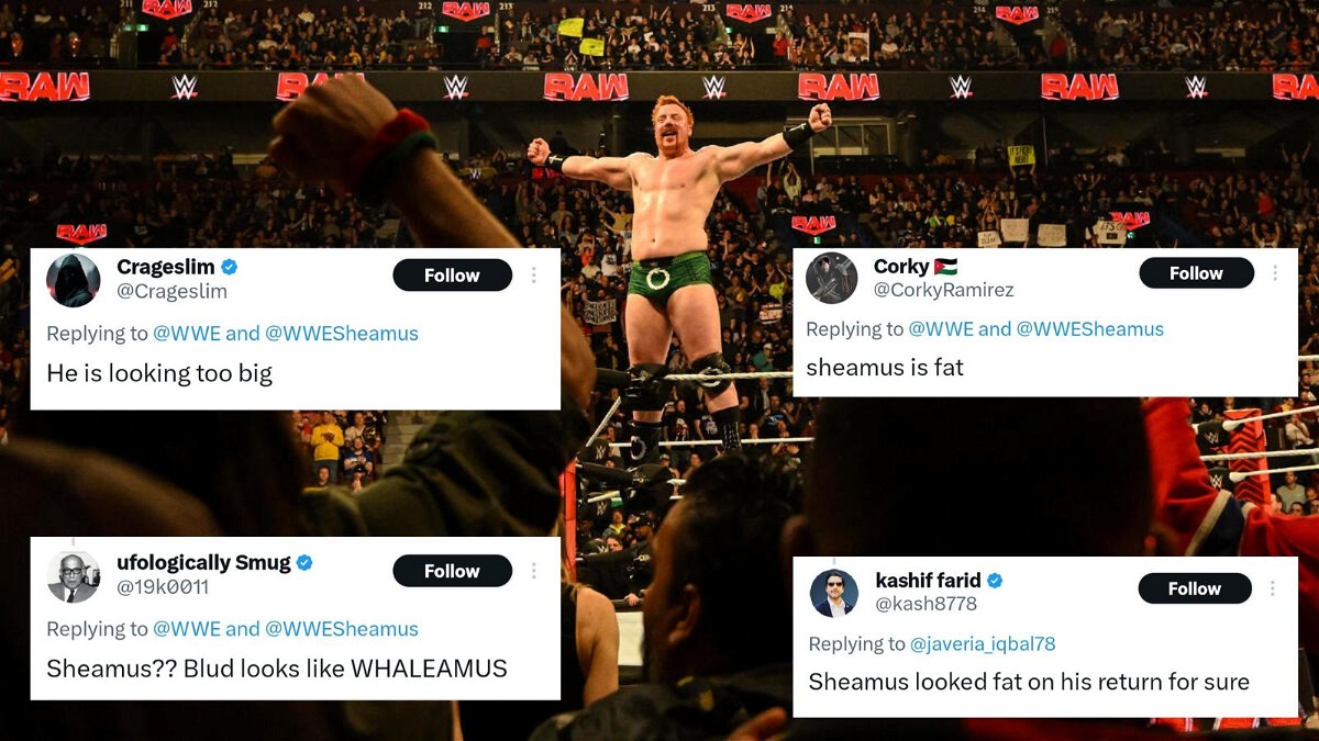 Fans react to Sheamus' appearance after his return