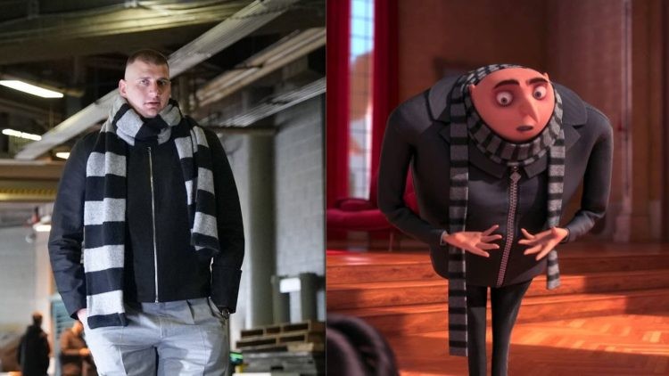 Nikola Jokic and Gru from Despicable Me