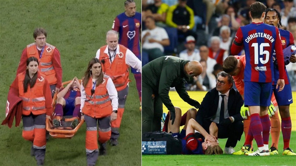 FC Barcelona star Frenkie De Jong suffered an injury against Real Madrid