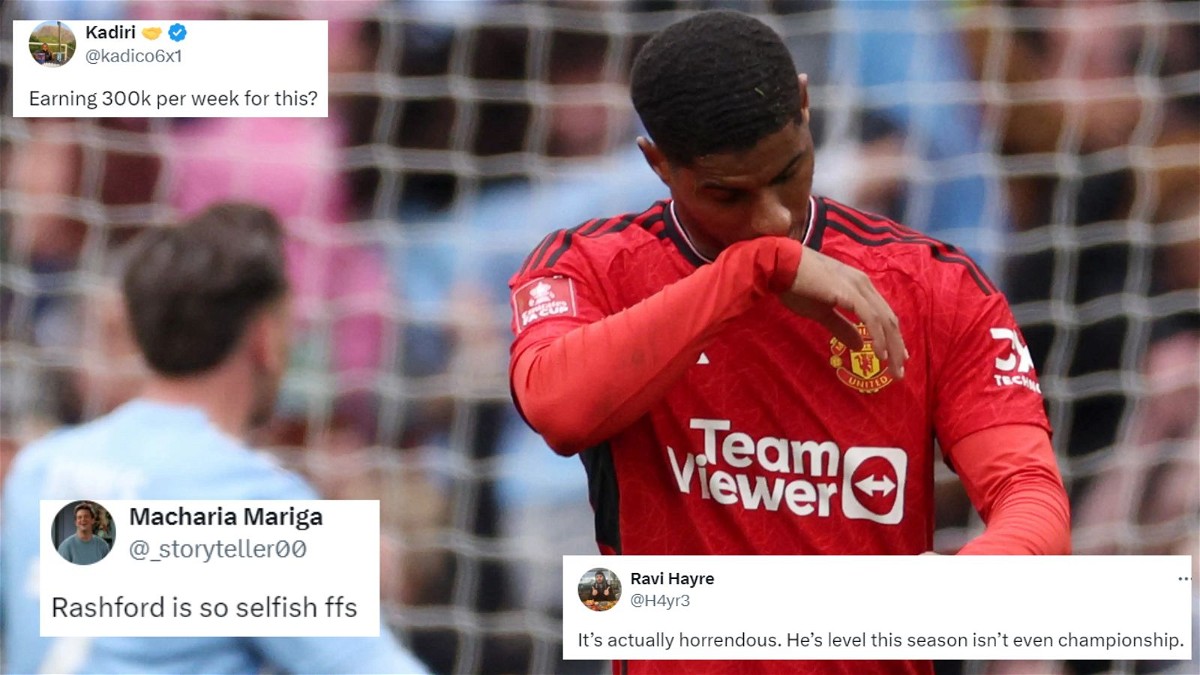 Fans call out Marcus Rashford for his poor performance this season