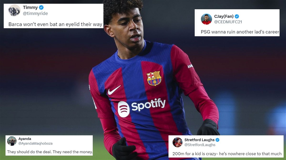 Fans react to PSG's incredible offer for Lamine Yamal