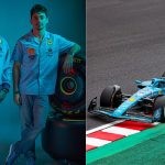 Carlos Sainz and Charles Leclerc (left), Ferrari blue livery (right) (Credits- X)