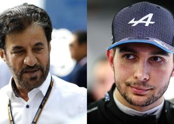 FIA President Mohammed Ben Sulayem (left), Esteban Ocon (right) (Credits- Autosport, F1only)