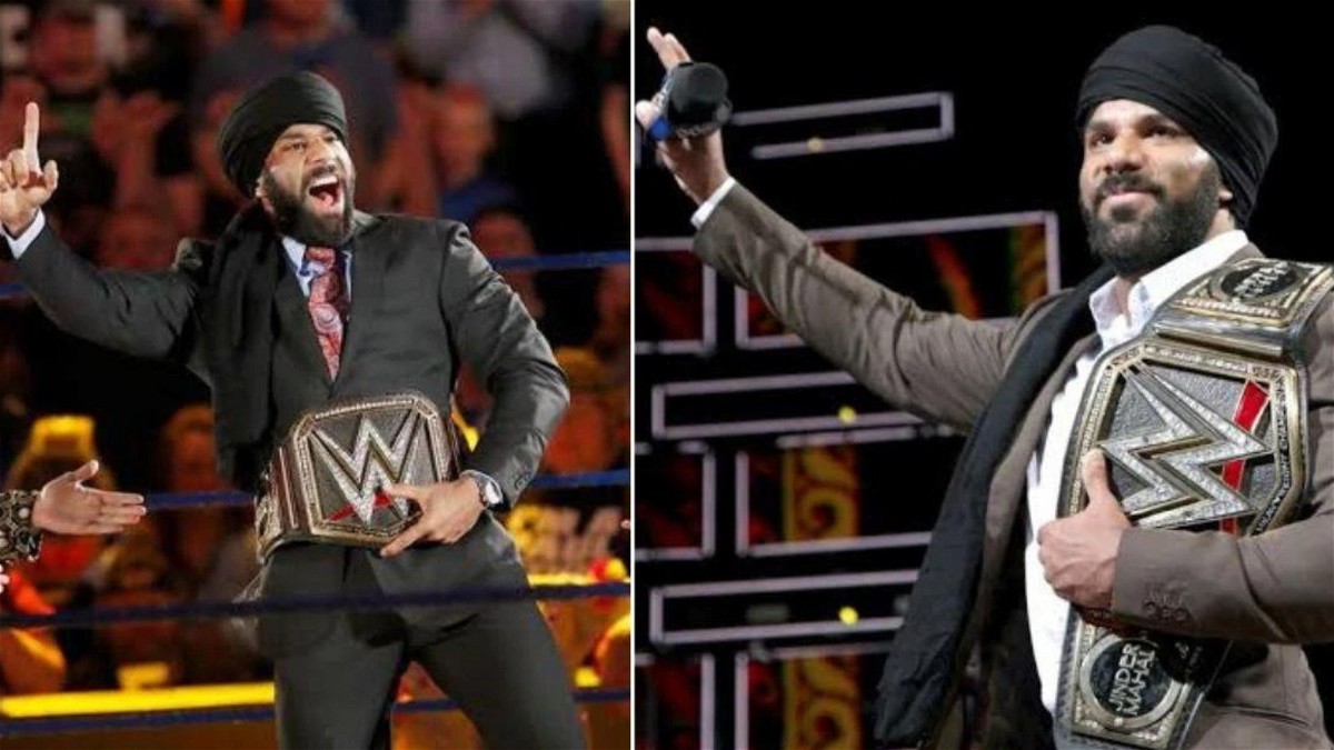 Jinder Mahal as WWE Champion (Credits- WWE)