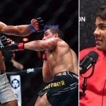 Paulo Costa takes on Robert Whittaker at UFC 298 (L) Costa on the JAXXON Podcast (R)