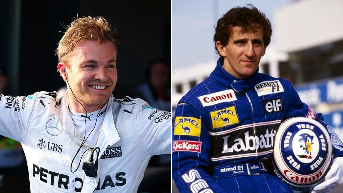 Nico Rosberg and Alain Prost