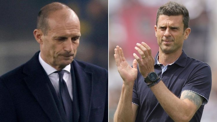 Juventus and Bologna manager