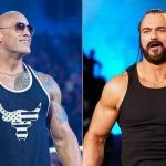 The Rock and Drew McIntyre