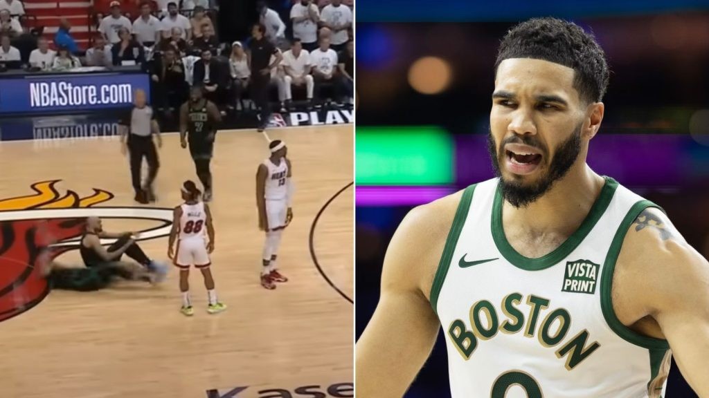 “I Wasn’t Trippin”: Jayson Tatum Avoids Scary Injury in Game 4, Refuses to Talk About Bam Adebayo After Controversial Foul