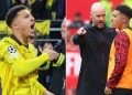 Jadon Sancho and Manchester United coach
