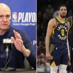 Rick Carlisle (Left) Tyrese Haliburton and Pascal Siakam (Right) (Credits - Getty Images and NetsDaily)