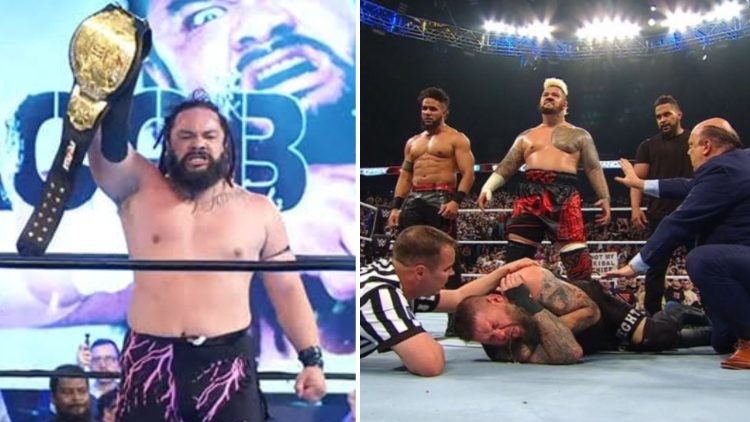 Jacob Fatu and The Bloodline's at WWE Backlash (Credits- 411MANIA and X)