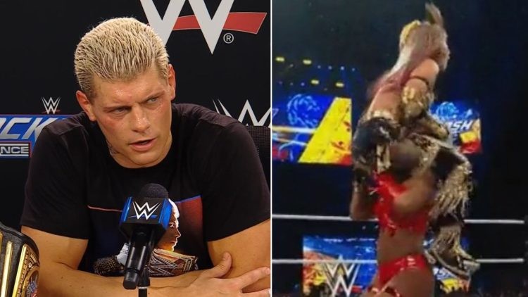 Cody Rhodes and Jade Cargill at WWE Backlash
