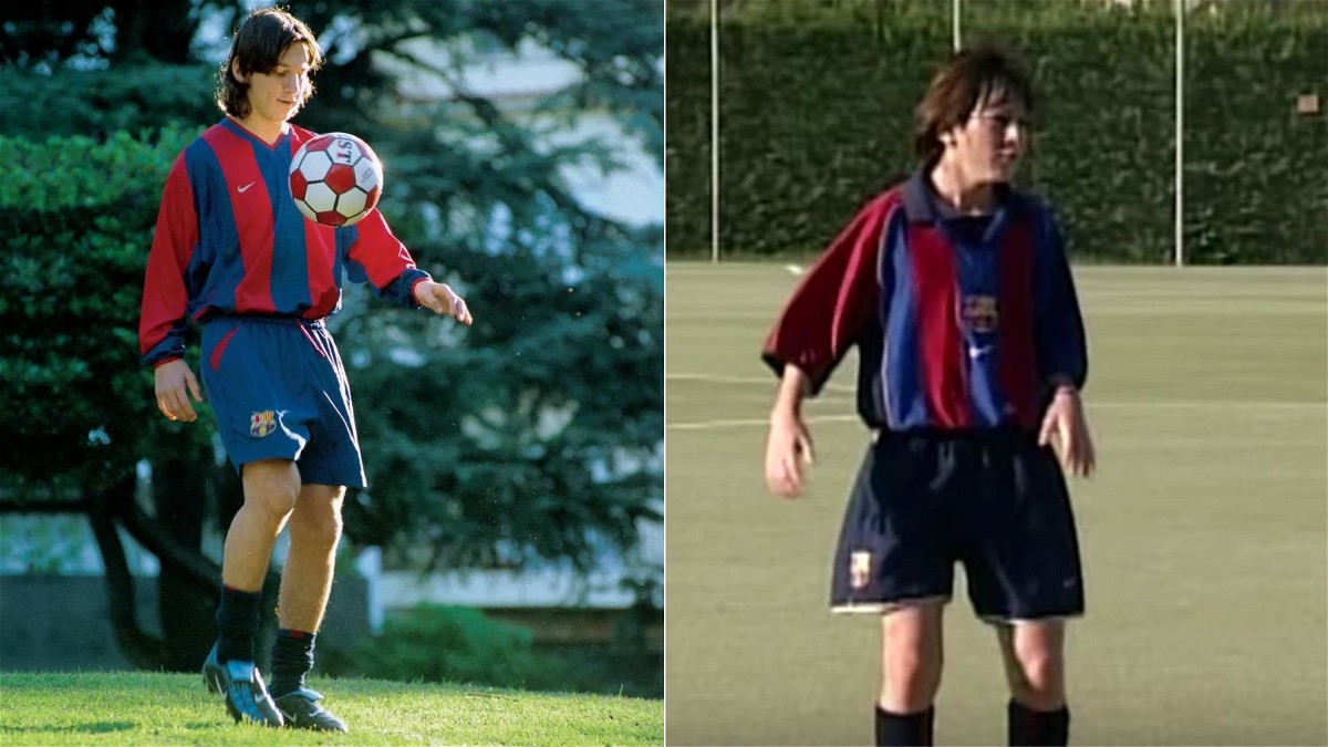Lionel Messi during his first few days at FC Barcelona