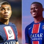 Kylian Mbappe and PSG player