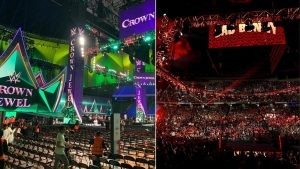 WWE Crown Jewel set (left)