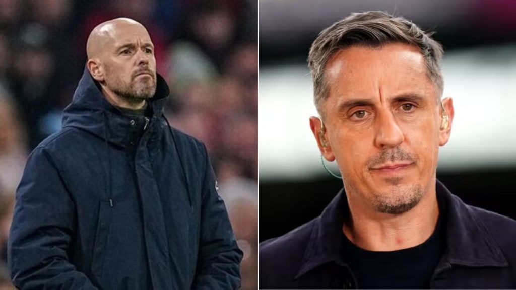 After 4-0 Loss to Crystal Palace, Gary Neville Gives His Verdict on Erik ten Hag’s Manchester United Future
