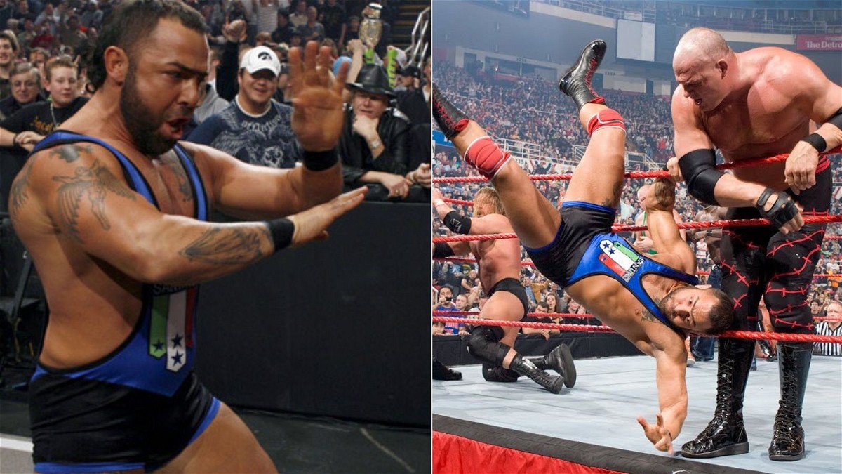 Santino Marella lasted almost one second at the 2009 Royal Rumble match